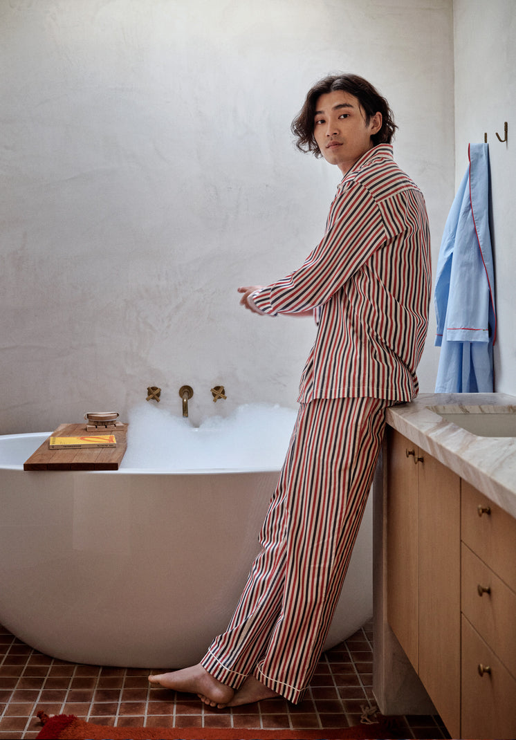 Henry Pajama Set in Americana Stripe